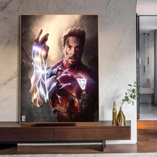 Marvel Canvas Painting Wall Art Movie Avengers Super Hero Captain America Iron Man Thor Posters Print Living Room Decor