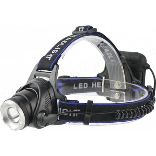 BORUiT XML T6 LED Headlamp 3-Mode Zoom Headlight High Power 3000LM Head Torch AA Battery Hunting Flashlight