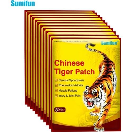 Sumifun 80pcs Tiger Balm Patches Arthritis Knee Lumbar Joint Analgesic Plaster Pain Medical Patch Muscle Body Rub Health Care