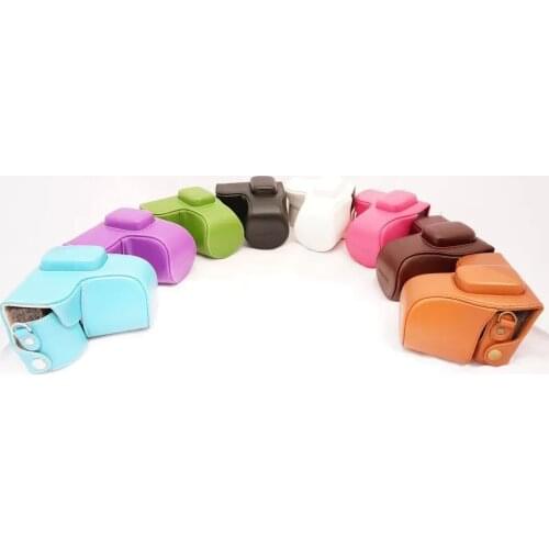 PU Leather Camera Bag Case Cover Pouch For Samsung NX2000 NX1100 NX1000 with Shoulder strap