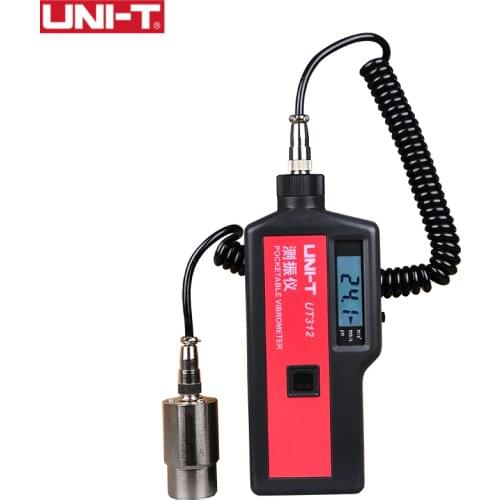 UNI-T Vibration Tester Analyzer Digital LCD Vibrometer Acceleration Velocity Displacement Measurement High Precision UT312