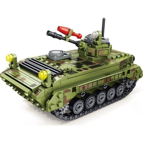 Military Army Type 86 Crawler Infantry Fighting Behicle MOC WW2 Figures Building Blocks Bricks Classic Model Toys For Kids Gifts