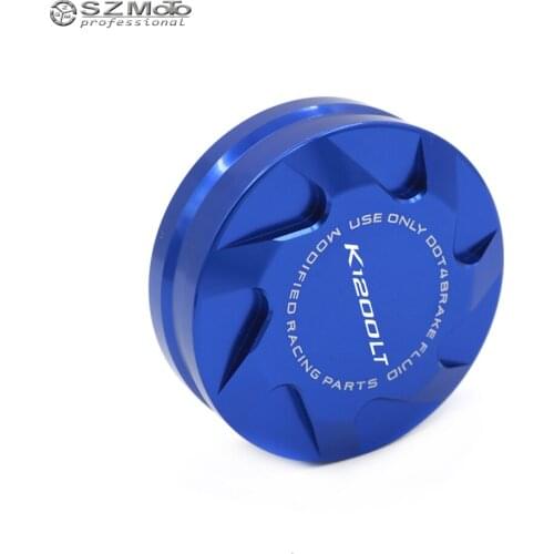 Rear Brake Fluid Reservoir Cover Cap For BMW K1200LT K1200 LT 1997-2009 2008 Motorcycle Accessories With Logo Red