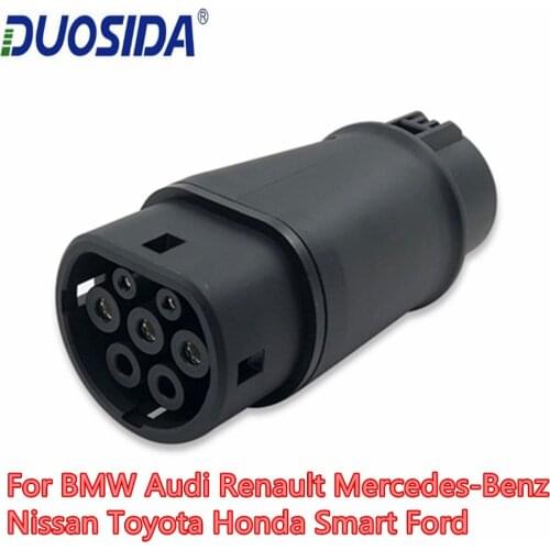 DUOSIDA EV Charger Type 1 to Type 2 EV Adapter J1772 Plug EVSE Adaptor ELectric Car Charger EV Charging Connector