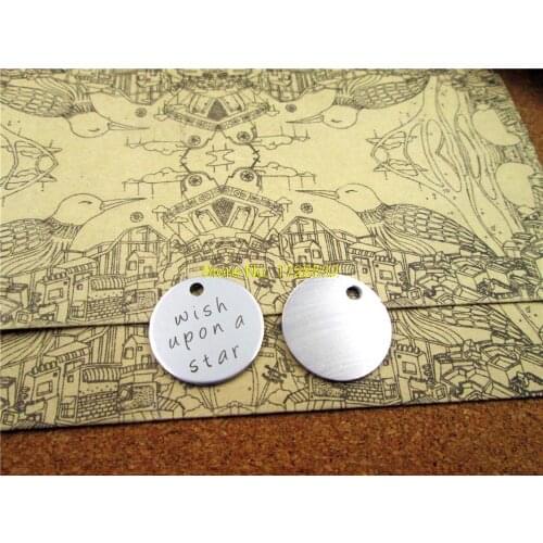 10pcs-stainless steel Charms " upon a star" DIY Charms Pendants for necklace/bracelet/keychain DIY jewelry