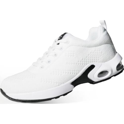 2021 Fashionable Womens Light Sports Shoes Vulcanized Shoes Outdoor Breathable Mesh Comfortable Casual Shoes Air Cushion Lace