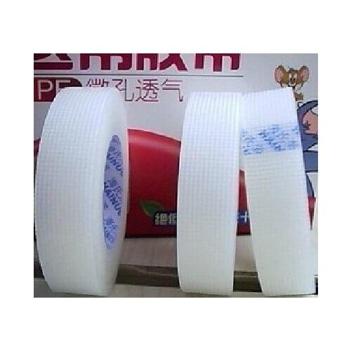 24pcs 1.2cm**9.1m Pe medical tape plastic water-proof and free breathing tape plaster tape