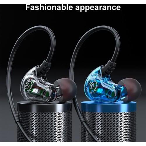 3.5mm Universal Wired Earphone Ear Heavy Bass Music Sport Headset with Mic Heavy Bass Stereo In-ear Wired Earphone