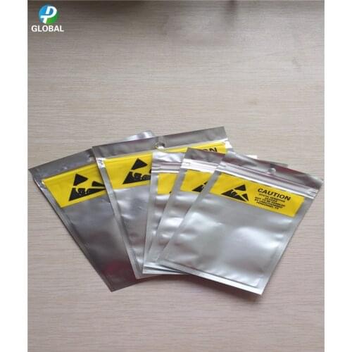 3000pcs 8*13.5cm Waterproof Anti static Storage Packaging bag Anti-Static Self sealing Shielding Bag ESD Anti Static Package Bag
