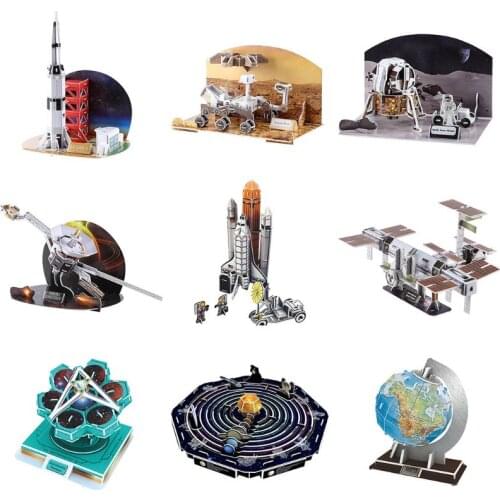 3D Aerospace Solar System Globe Puzzle Jigsaw Educational Toy DIY Assembled Gift