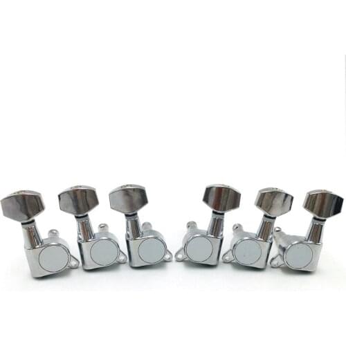 6pcs Sealed Guitar String Pegs Locking Tuners 3L3R Tuning Pegs String Tuners Electric Acoustic Guitar Tuner Machine Heads Knobs