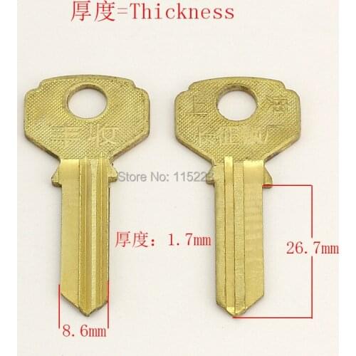 A022 Wholesale Locksmith Keymother Brass House Home Door Blank Key Blanks Keys 25 pieces/lot