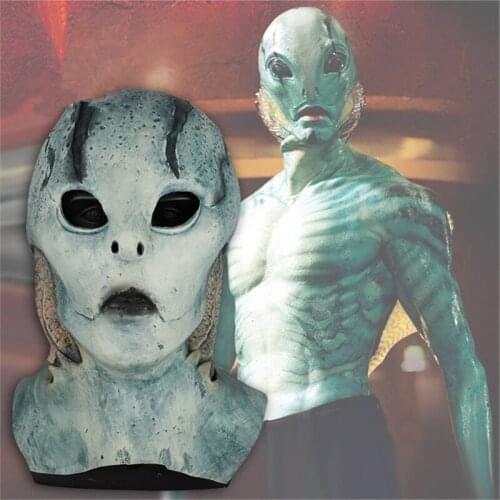 Abe Sapien Cosplay Costume Masks Latex Mask Adult Full Face Props Halloween
