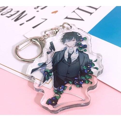 Akutagawa Ryunosuke Acrylic Keychain Bungo Stray Dogs Anime Strap Atsushi Dazai Osamu Nakahara Chuya