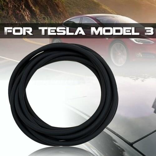 1Set Car wind Noise Reduction Kit Quiet Seal Kit Tesla Model 3 2017-2019 Skylight glass sealing strip car accessories