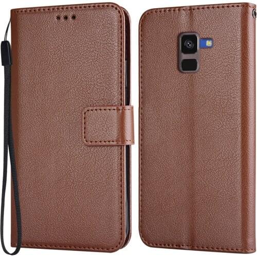 A8 Plus Case Flip Leather Case on For Samsung Galaxy A8+ A730 6'' Cover on For Samsung A8 Plus Back Case Etui