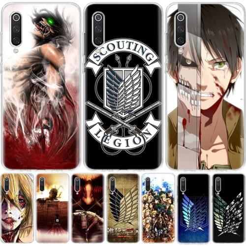 Anime Japanese Attack On Titan Phone Case For Xiaomi Redmi Note 10 9S 9C 9 8T 8 7 6 Pro 5A 5 9A 8A 7A 6A S2 K20 K30 Coque