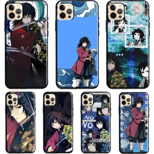 Giyu Tomioka Demon Slayer Kimetsu no Yaiba Soft Cover For iPhone 11 12 Pro Max XS XR X 12 mini SE 2020 5S 6S 7 8 Plus Phone Case