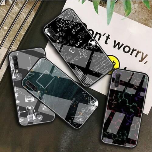 Science Tempered Glass Case For Samsung Galaxy A 10S 10E 20S 20E 30S 40 50S 60 70 80 90 6 7 8 Shell
