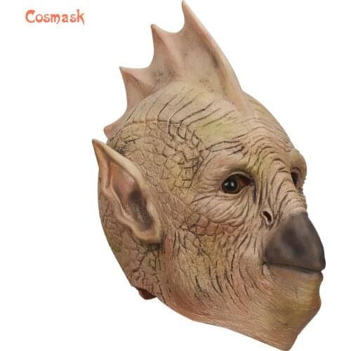 Cosmask Real Adult Party Costume Horror Mask Latex Pterosaur Animal Headgear Horror Carnival Cosplay Mask