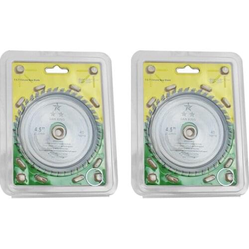 4.5/115mm 40T Carbide Circular Saw Blade Disc Rotary Cutter Wood Cutting Set