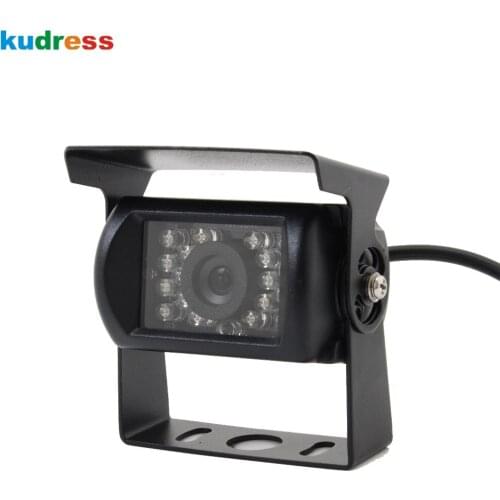 For Truck/Trailer/Pickups/RV Rearview Backup Camera Heavy Duty 18 LED IR Night Vision Waterproof Infrared Ray Camera 12/24V