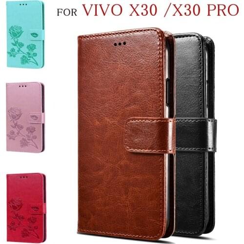 Flip Case For Vivo X30 Pro X30Pro Phone Case Wallet Pouch Case Coque For Vivo X30 Premium PU Leather Phone Cover Funda Capas