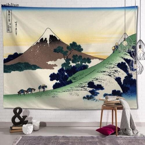 Custom Tapestry Landscape Mountain Printed Large Wall Tapestries Hippie Wall Hanging Bohemian Wall Art Decoration Room Decor