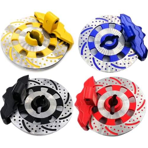 4Pieces Aluminum Alloy Wheel Brake Disc for UDR 1/7 Short Truck Accessory