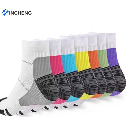 Compression Socks Insoles For Shoes Plantar Fasciitis Foot Pad Heel Cushions Spur Arch Pain Comfortable Socks Venous Ankle Sock