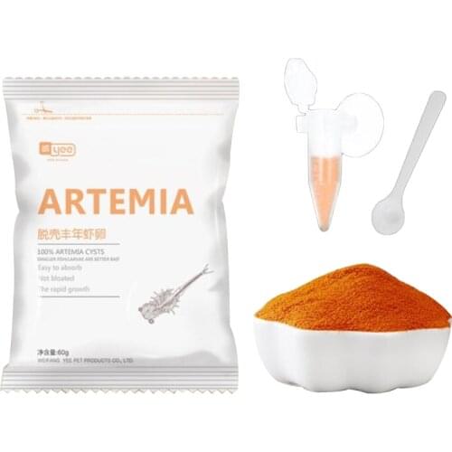 150ml Aquarium Tropic Fish Food Artemia Shelling Eggs Brine Shrimp Shelling Eggfood for Feeding Baby Fishes