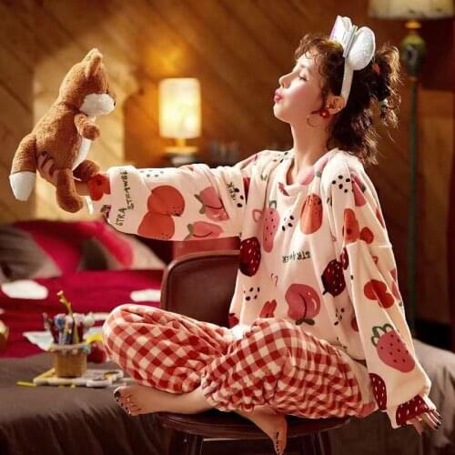 Laamei Women's Warm Pajamas