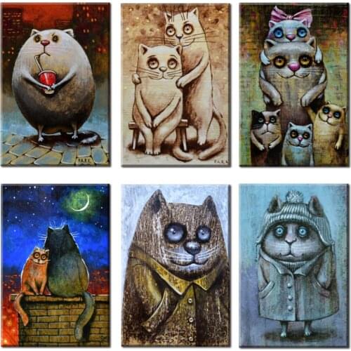 Cat Retro Metal Tin Sign Plate Funny Animal Pet Shop Decor Shabby Chic Metal Poster Bar Pub Club Home Plaque Wall Decor 20x30cm