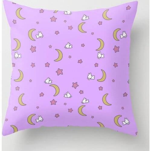 Cute Kawaii Fairy Kei Sailor Moon Decorative Pillowcases Cotton Linen Throw Pillow Case Home Sofa Decor Pillowcase