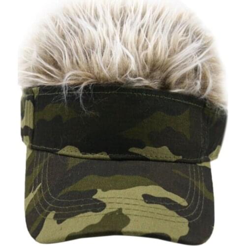 Fashion Wig Creative Funny Dad Hat Hip Hop Camouflage Camouflage Spring Summer Unisex Outdoor Snapback Baseball Cap