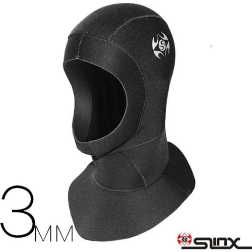 SLINX 3mm neoprene Diving hood for dive sporting,fishing men, Cap Waterproof ,keep warming