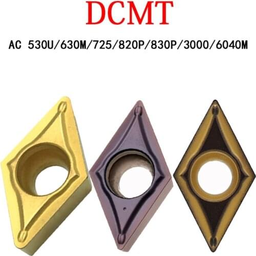 DCMT The Diamond Type Original Blades For Turning DCMT070202N-SU AC530U AC630M DCMT11T302N-SU CNC Lathe Tool Set Machine Cutter