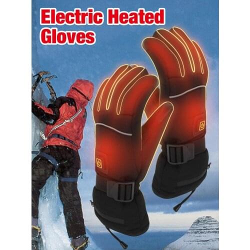 Electric Heating Glove Motorcycle Gloves Touch Screen Winter Warm Battery Powered Waterproof Heated Gloves For Riding Gloves