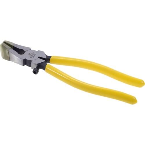 8"/200mm Flat Nose Pliers With Adjustable Screw Clamp Clip Pliers For Glass Trimming Hand Tool High Carbon Steel