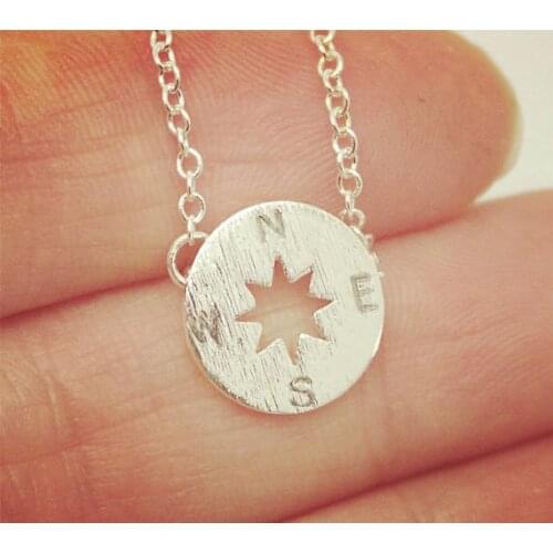 10PCS Simple Small Compass Bracelet Find your true north and south Direction Bracelet Coin Disc Circle Disk Bracelets