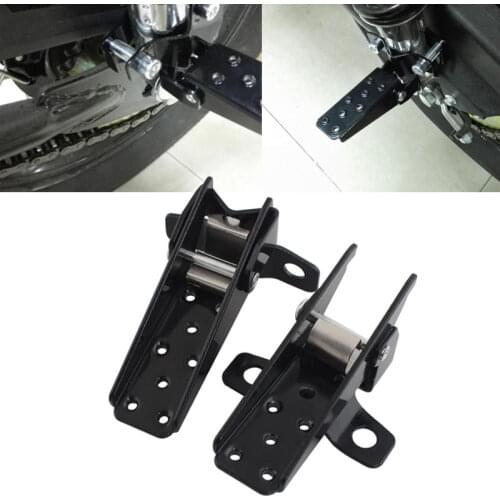 Steel Motorcycle Bike Parts Frame Foot Pegs Pedals Folding For HARLEY Yamaha Custom