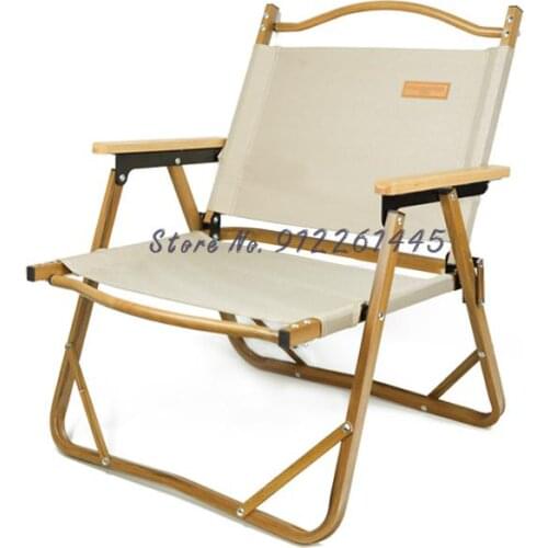 Outdoor Folding Chair Portable Camping Chair Kermit Aluminum Fishing Leisure Chair Car Director Chair