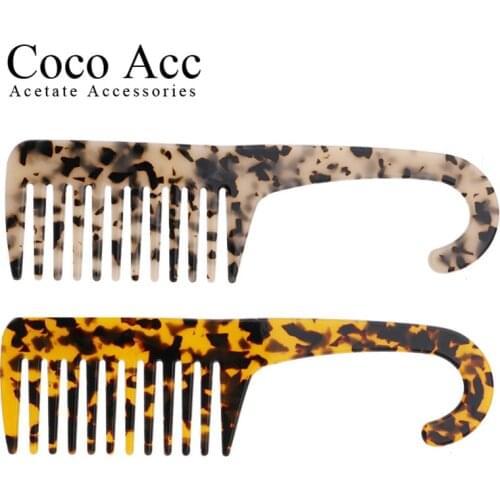4mm thickness acetate high-end gift large shower fashion hair combs accessories for comb hairs for women girls