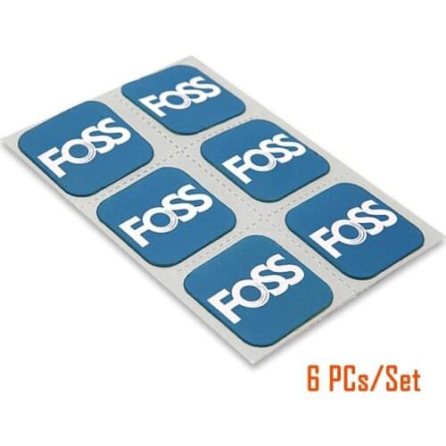 6PCs/Kit FOSS Tire Repair Patches Instant Bicycle Inner Tube No Glue Tyre Rubber Sticker Patch Tool for Mountain Road Bike
