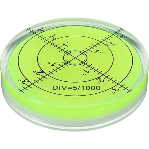 Large Universal Circular Spirit Level With Scale Horizontal Bubble Measuring Accessories For Measuring Instrument