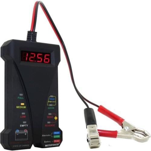 NST 12V Digital Battery Tester Voltmeter and Alternator Charging System Analyzer with LCD Display and LED Indication 805A