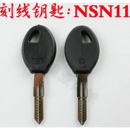 DAKATU NSN11 Engraved Line Key for Subaru Nissan Bluebird Duke 2 in 1 LiShi scale shearing teeth blank car key locksmith tools