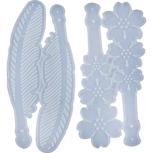 DIY Hand Fan Silicone Mold Handmade Crystal Fan Craft Epoxy Resin Molds Jewelry Making Findings Accessaries