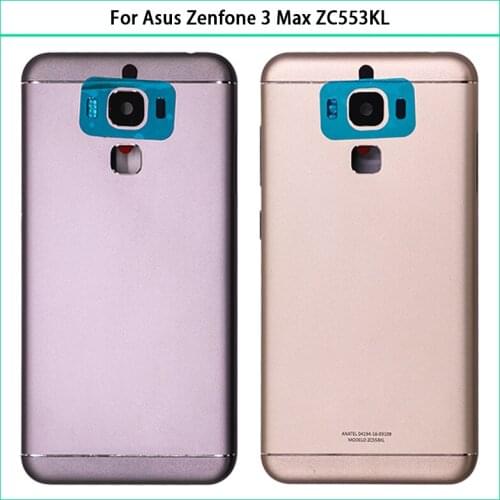 New ZC553KL Battery Cover For Asus Zenfone 3 Max ZC553KL Back Cover Rear Metal Housing Battery Case