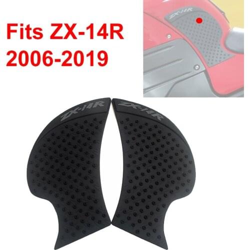 For Kawasaki Ninja ZX-14R 2006-2019 2007 2008 2009 2010 2011 2012 2013 Knee Grip Traction Pads Decals Fuel Tank Pad ZX14R ZX 14R